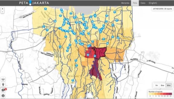 map of Jakarta