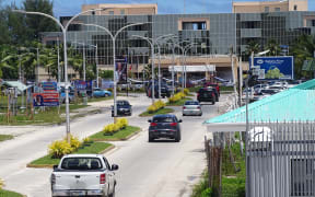 This file photo from late 2019 shows downtown Majuro, the destination for most Marshall Islanders deported from the United States. An average of 31 Marshallese have been deported annually during the past four years.