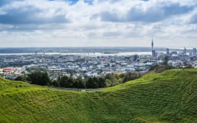 Auckland City view from Mt. Eden