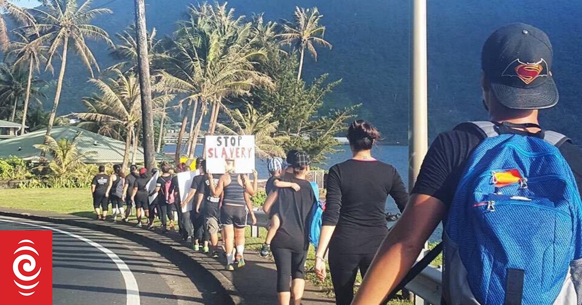 American Samoans March For Trafficking Victims Rnz News 8147