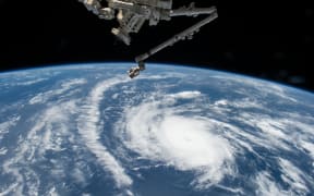 A photo from NASA astronaut Scott Kelly of Hurricane Danny on 20 August 2015.