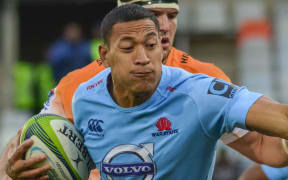 The Wallabies fullback Israel Folau playing Super Rugby for the NSW Waratahs.