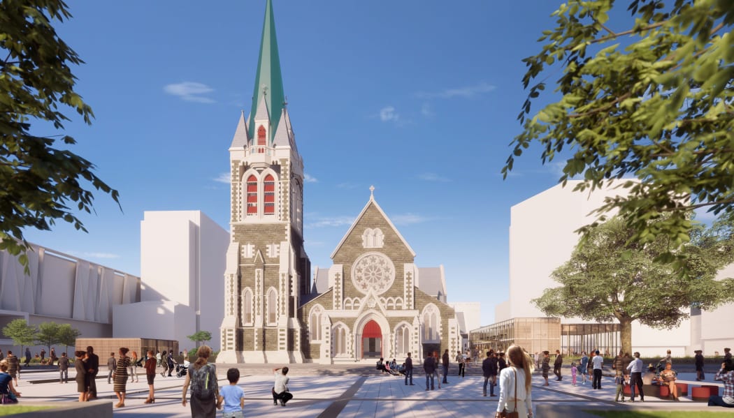 An artist's impression of restored Christ Church Cathedral.