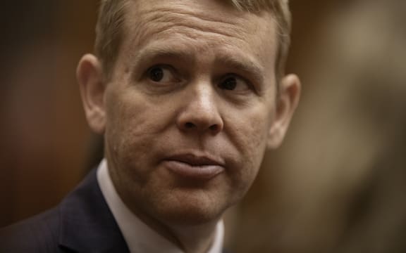 Prime Minister Chris Hipkins speaks to media following in his first major foreign policy speech.