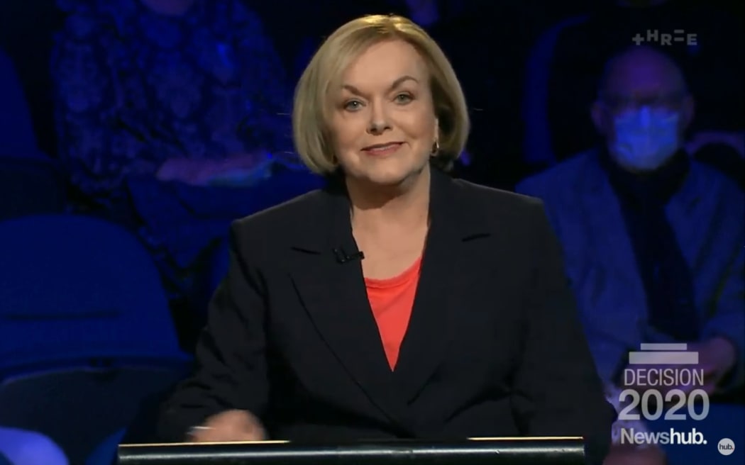 Judith Collins during the Newshub debate.