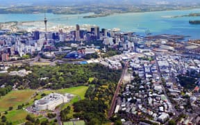 A photo of Auckland taken from the air