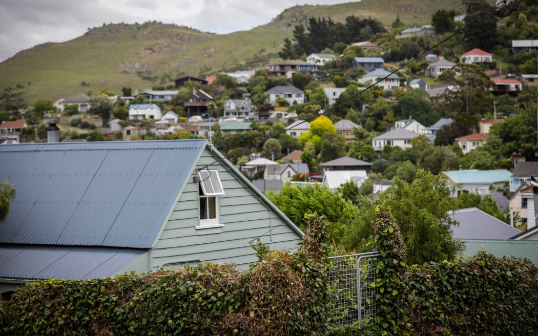 Houses around Lyttelton area in Christchurch