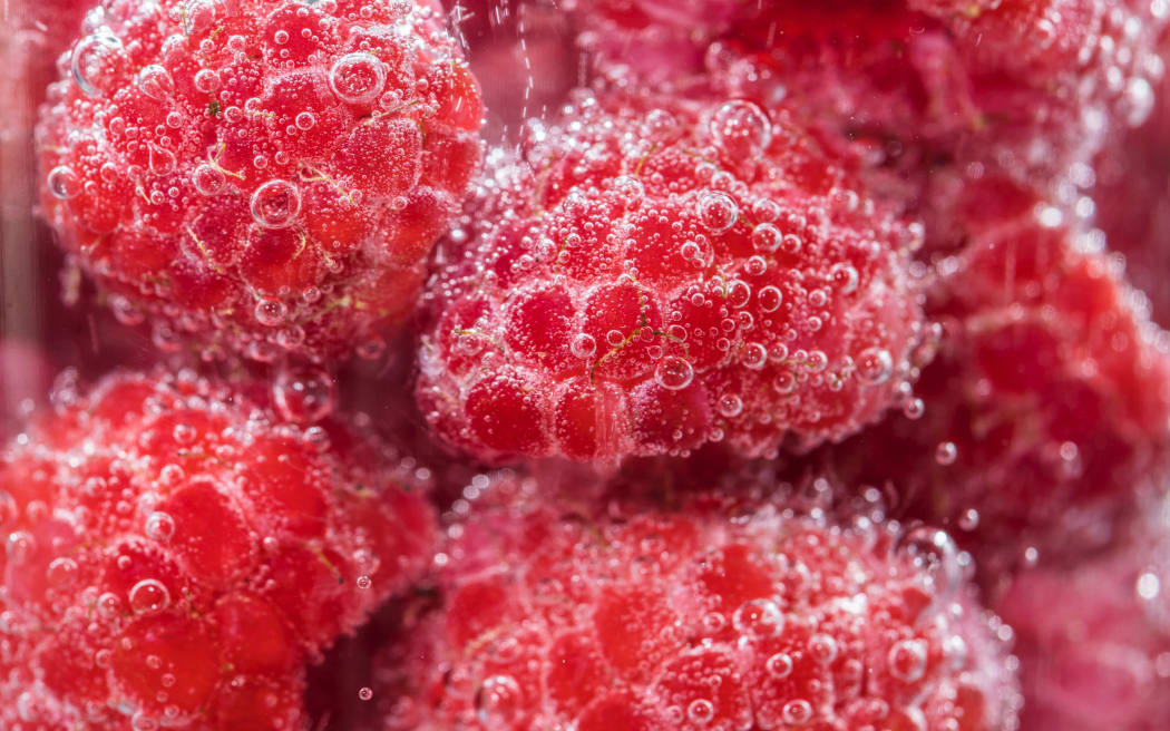 frozen raspberries