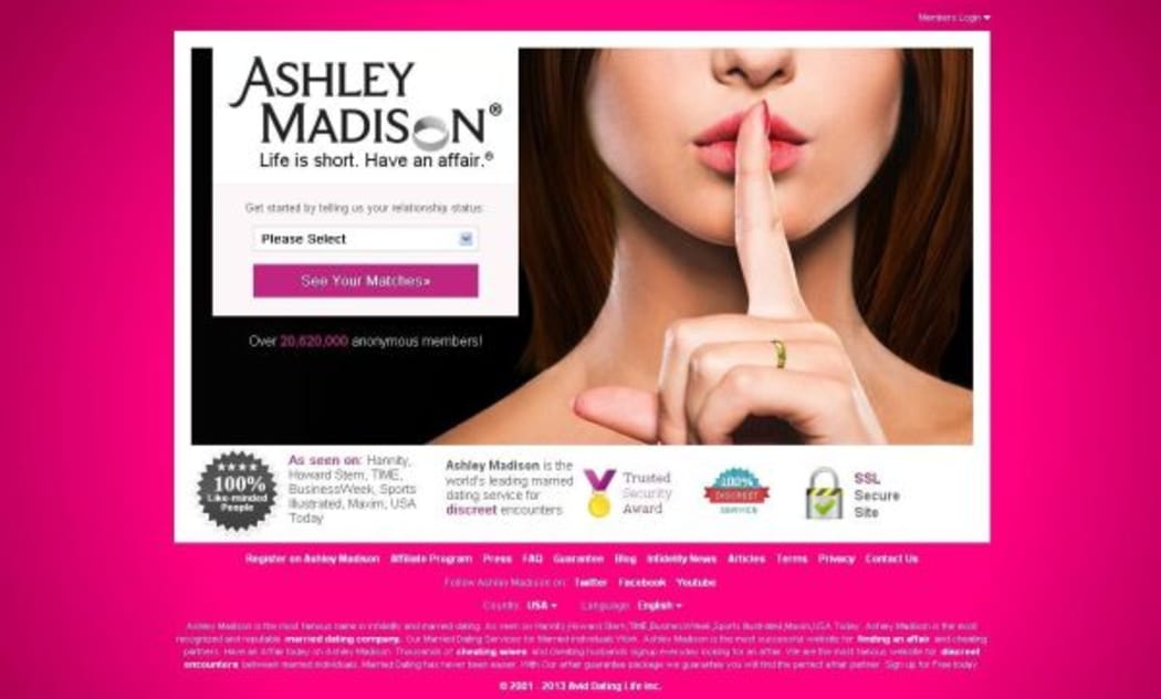 Ashley Madison screenshot
