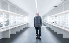 Simon Prast stands in the dressing rooms of the new ASB Waterfront Theatre.