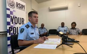 Solomon Islands Police Commissioner Matthew Varley updates media on election security operations.