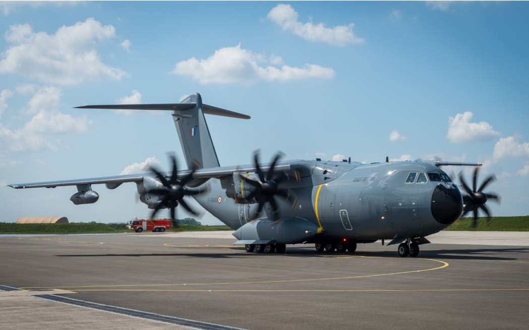 French military cargo A400M plane