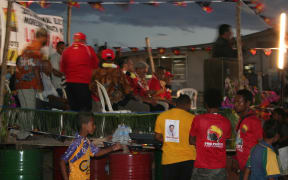 PNG Party rally during the 2012 Papua New Guinea election campaign.