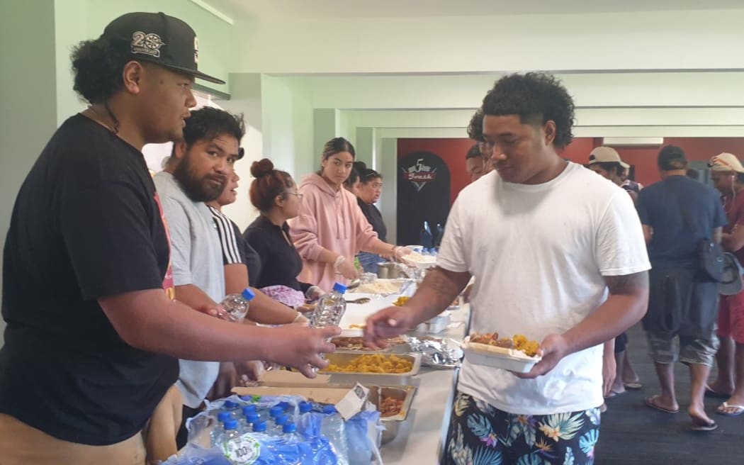 More than 400 workers from the Pacific were evacuated to the The Samoan Assembly of God church in Napier after being displaced by floodwaters that swept through North Island towns during Cyclone Gabrielle.