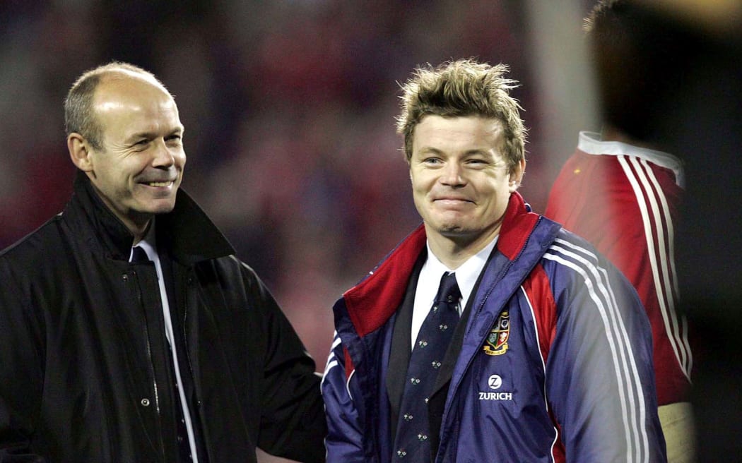 British and Irish Lions Tour to New Zealand 2005 Clive Woodward and Brian O'Driscoll.