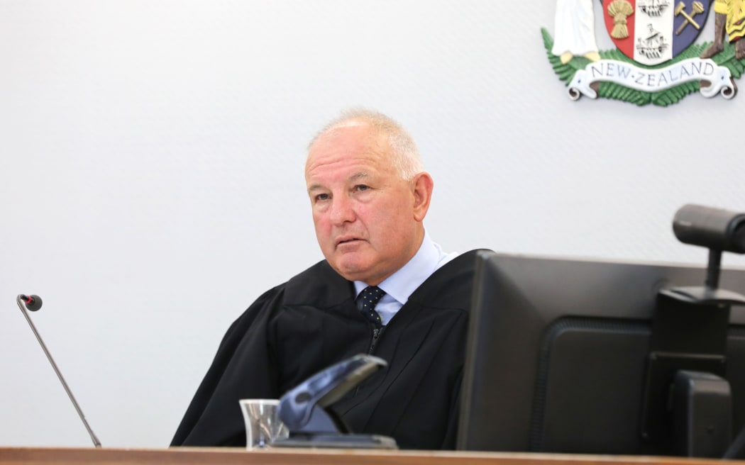 Judge Stephen Harrop at the sentencing for the man who sexually assaulted an 82-year-old woman.