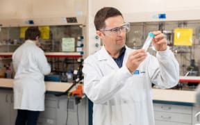 Boffa Miskell biosecurity consultant Dr Lee Shapiro works on the firm's project with University of Auckland and Invasive Pest Control on the norbormide rat poison.