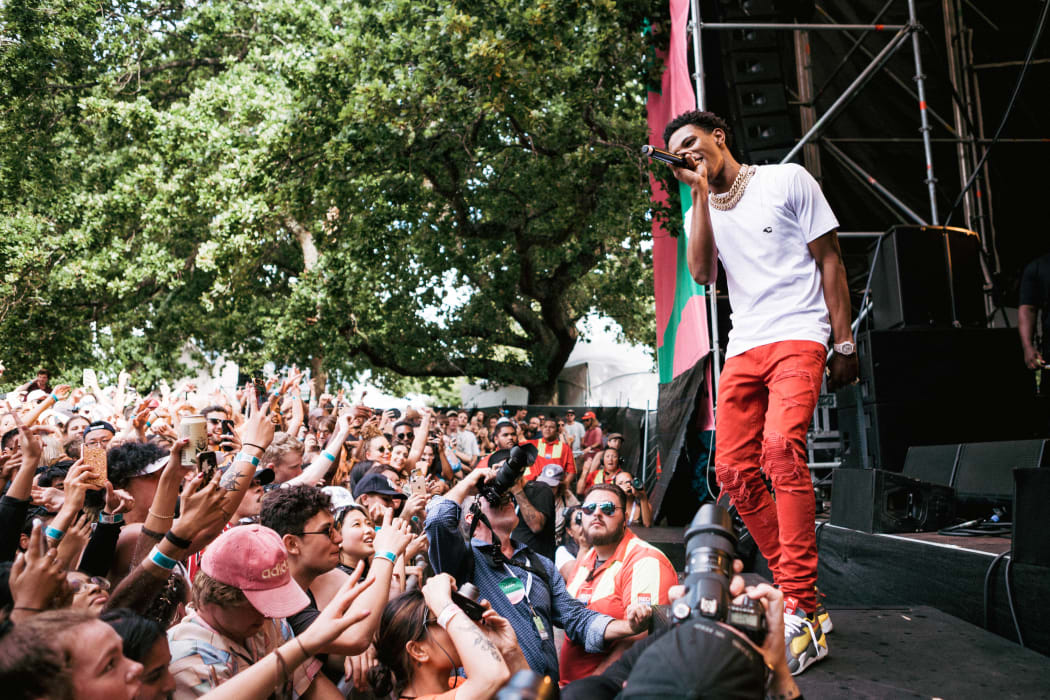 A Boogie wit da Hoodie performing at Laneway 2019