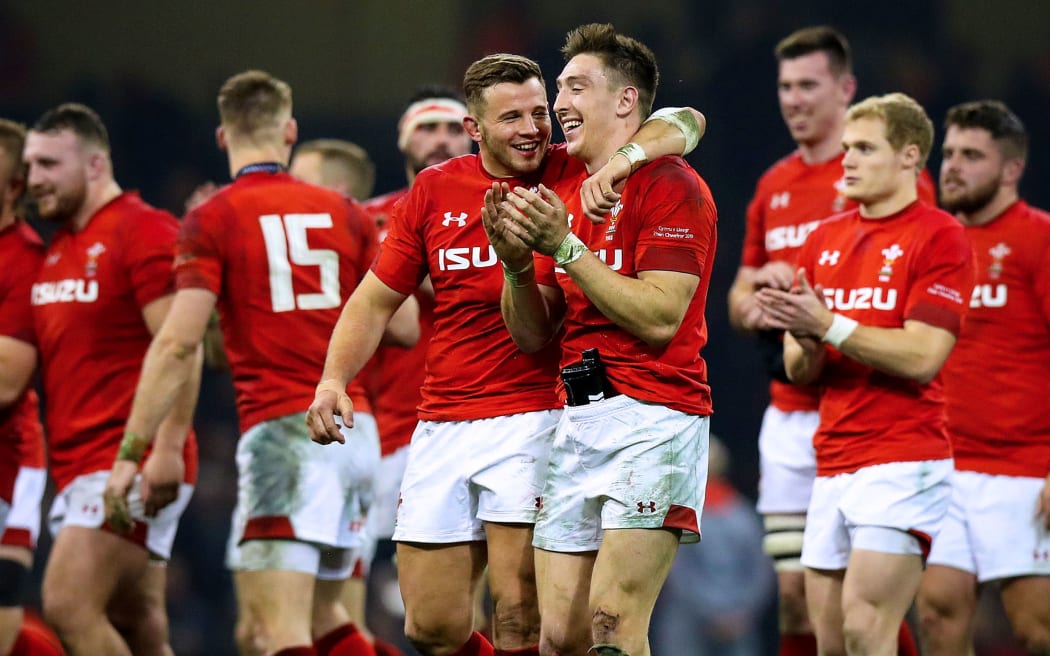 Wales after 21-13 victory over England at the Six Nations Championship