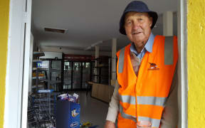 Former owner of the Kowhai Park Dairy John Churton has been helping clear out the business for its new owner.