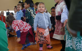 Children celebrating Samoan Independence Day in Auckland.