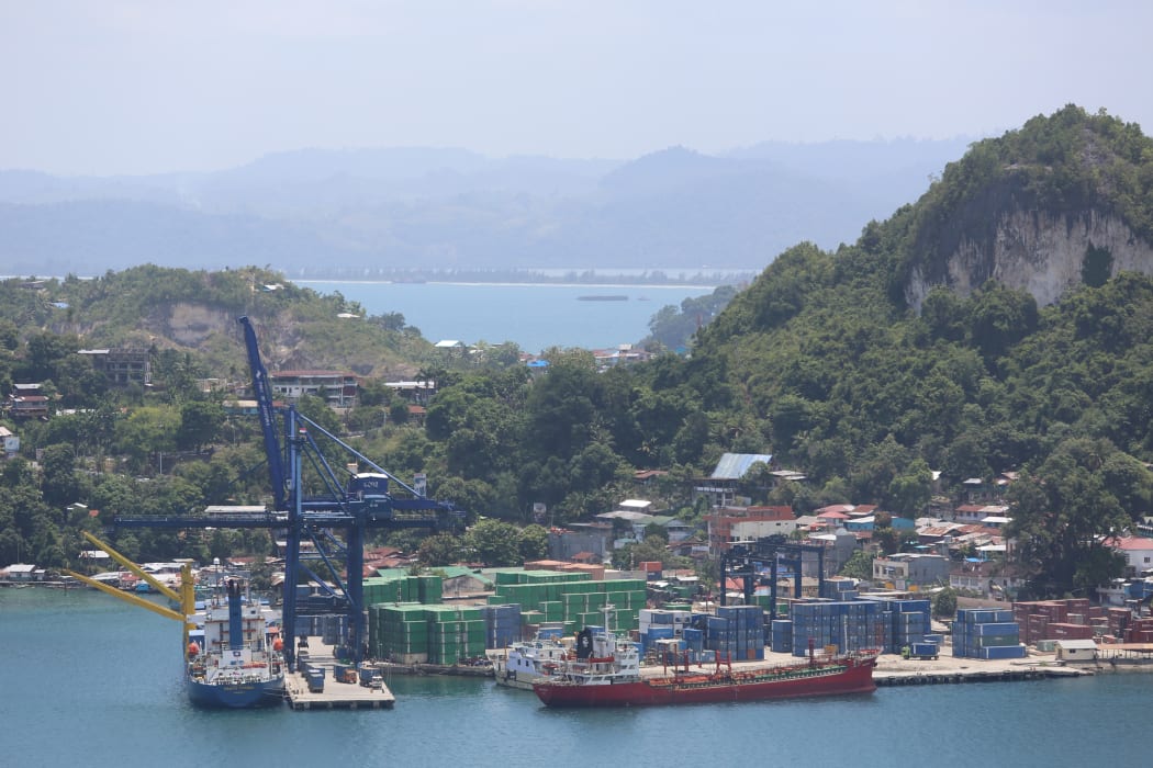 Jayapura port, Papua province, Indonesia.