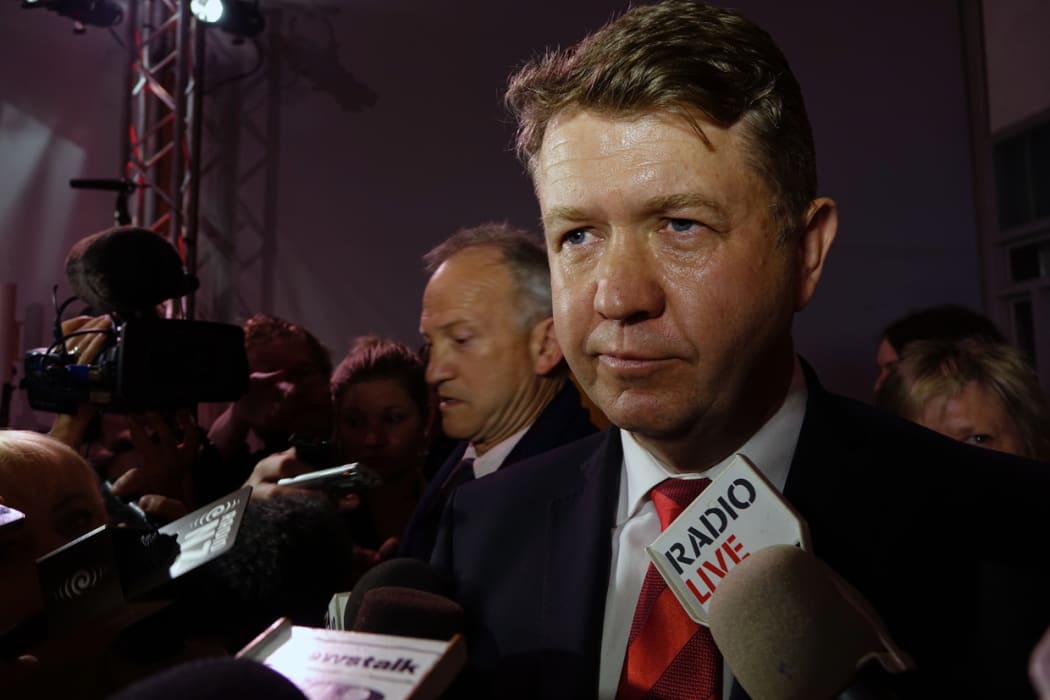 David Cunliffe speaks to media after admitting defeat on election night.