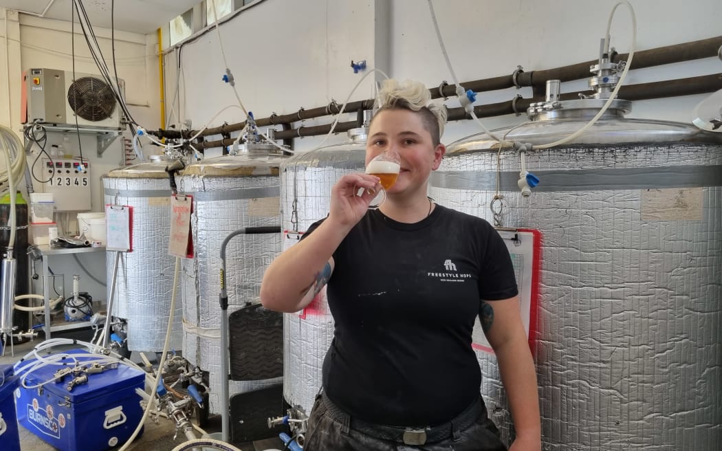 Abandoned Brewery production centre's head brewer Charlotte Feehan