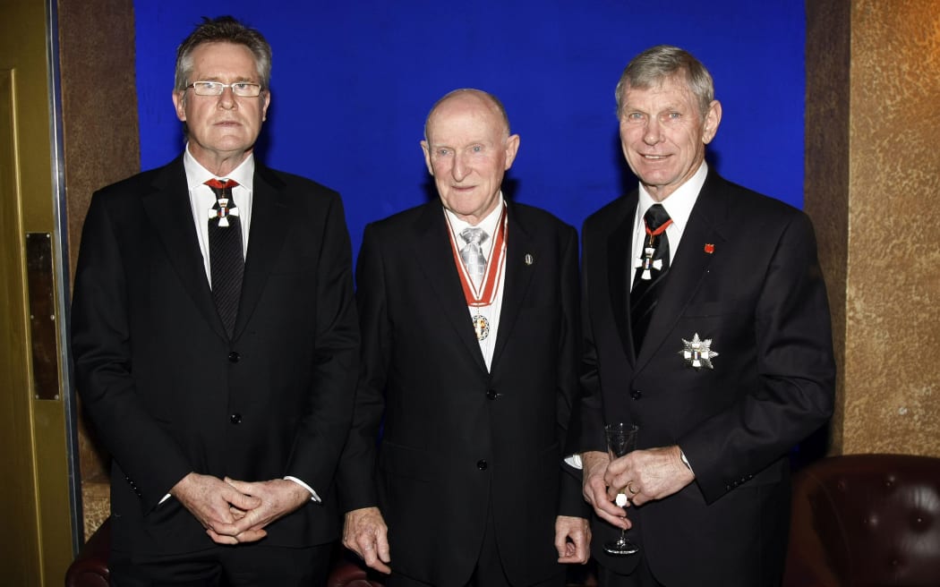 Sir John Walker, Sir Murray Halberg and Sir Peter Snell 2009.