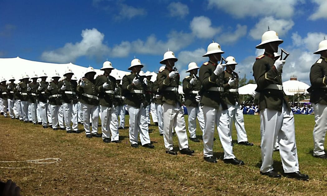 Tonga military parade