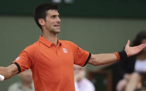 The world number one men's tennis player Novak Djokovic at the 2015 French Open.
