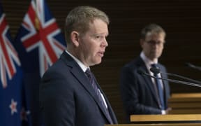 Covid-19 Response Minister Chris Hipkins during the Covid-19 and vaccine update at Parliament on 29 September 2021.