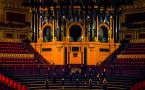 Whānau: Voices of Aotearoa, far from home performers at the Royal Albert Hall, London.