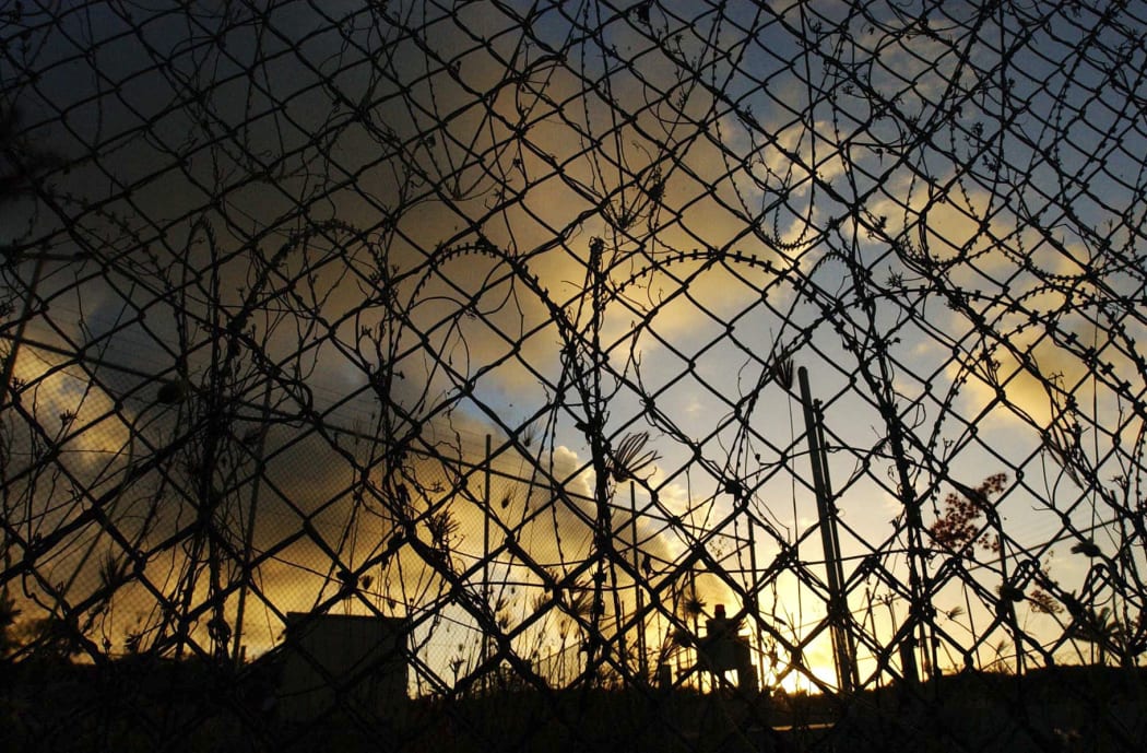 A fence at a detention centre on Christmas Island