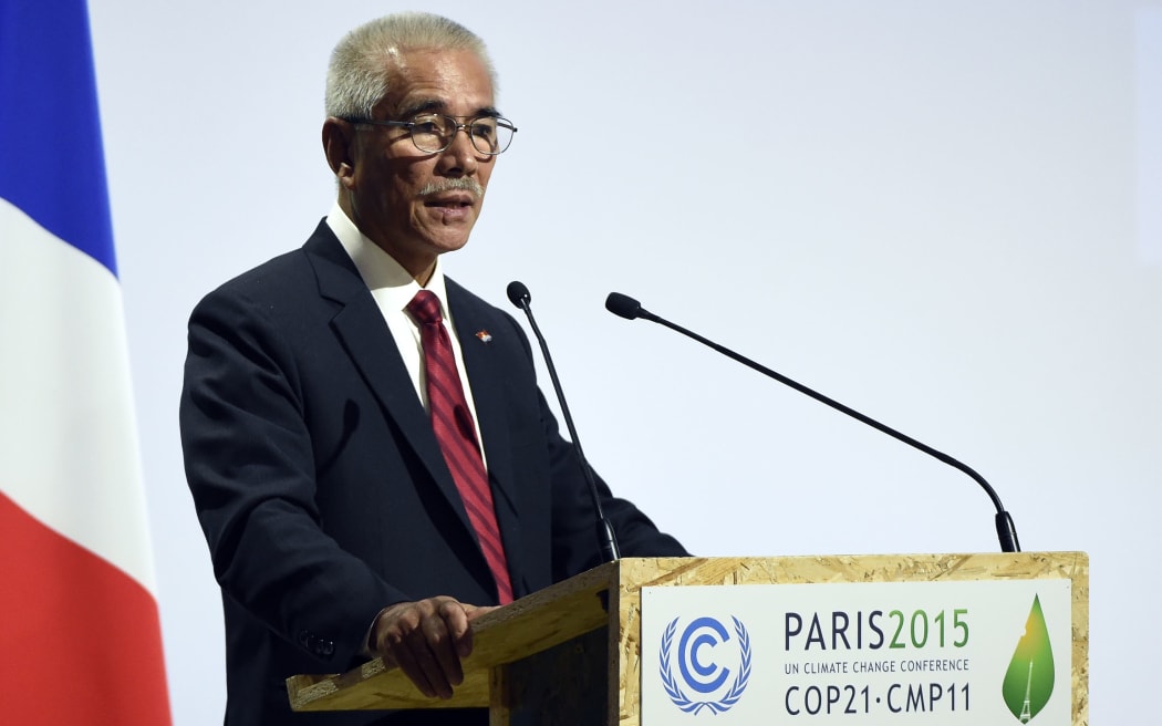 Anote Tong speaking at Paris climate talks