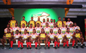 The 2019 PNG Hunters squad.