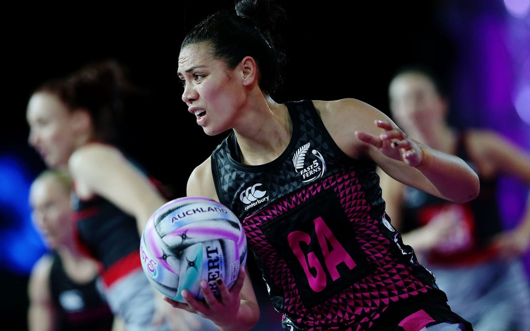 Grace Rasmussen in action for the Fast5 Ferns