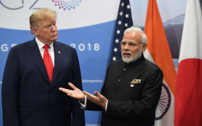 US President Donald Trump and India's Prime Minister Narendra Modi at G20 Leaders' Summit in Buenos Aires, on November 30, 2018.