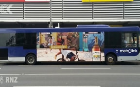 Alcohol advertising on city buses: RNZ Checkpoint