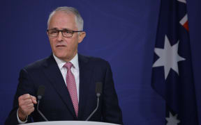 Prime Minister Malcolm Turnbull speaks about an alleged terror plot at a press conference in Sydney.