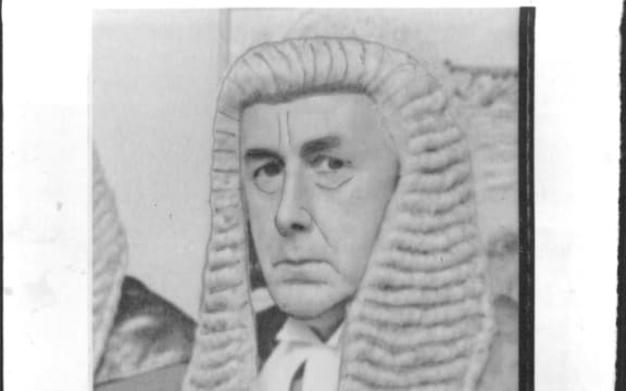 Erebus Commissioner Mr. Justice Mahon. a judge of the high Court, at Auckland. December 23, 1981. (Photo by Fairfax Media NZ)