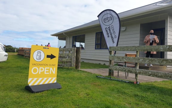 Dozens of locals turned up to a Covid-19 vaccination clinic at Mõkau at the boundary of Taranaki and the Waitomo District on Tuesday, set up by Māori health provider Tui Ora.
