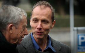 Nicky Hager walking into Wellington High Court 15/07/15