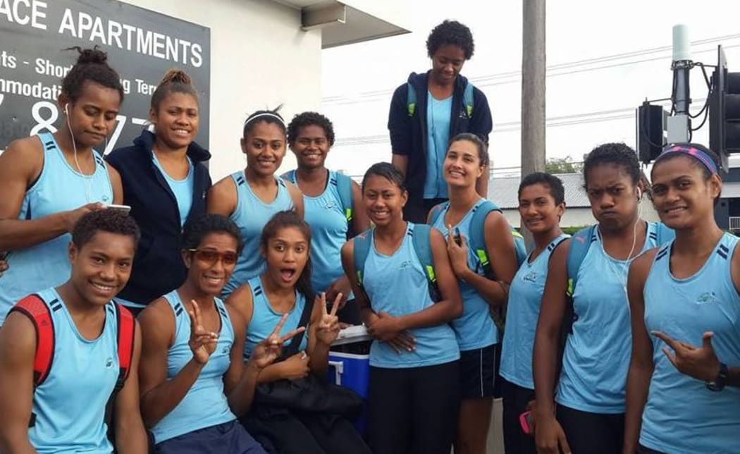 The Fiji Pearls Netball team in Australia earlier this year.