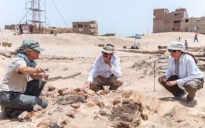 Archaeologists return to the brewery site at North Abydos in 2018.