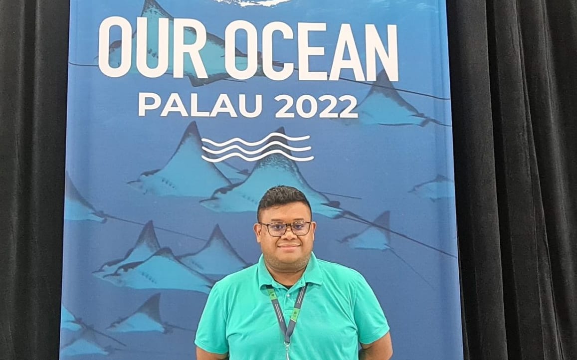 Bridge Thomas, Project Coordinator for  7th Our Ocean in Palau.