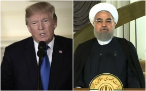 US President Donald Trump and Iranian President Hassan Rouhani.