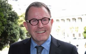 John Banks arriving at the Court of Appeal in Wellington in October 2014.