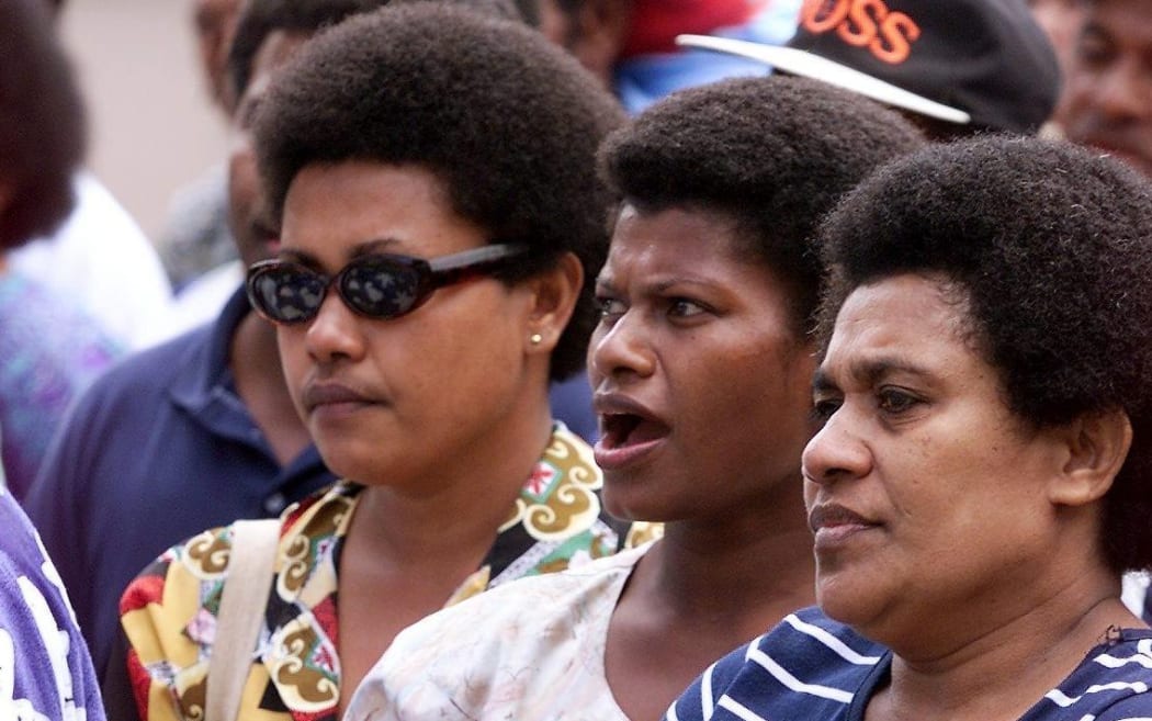 Fiji women in the streets of Suva.