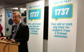 Jonathan Coleman at the launch of the new 1737 number.